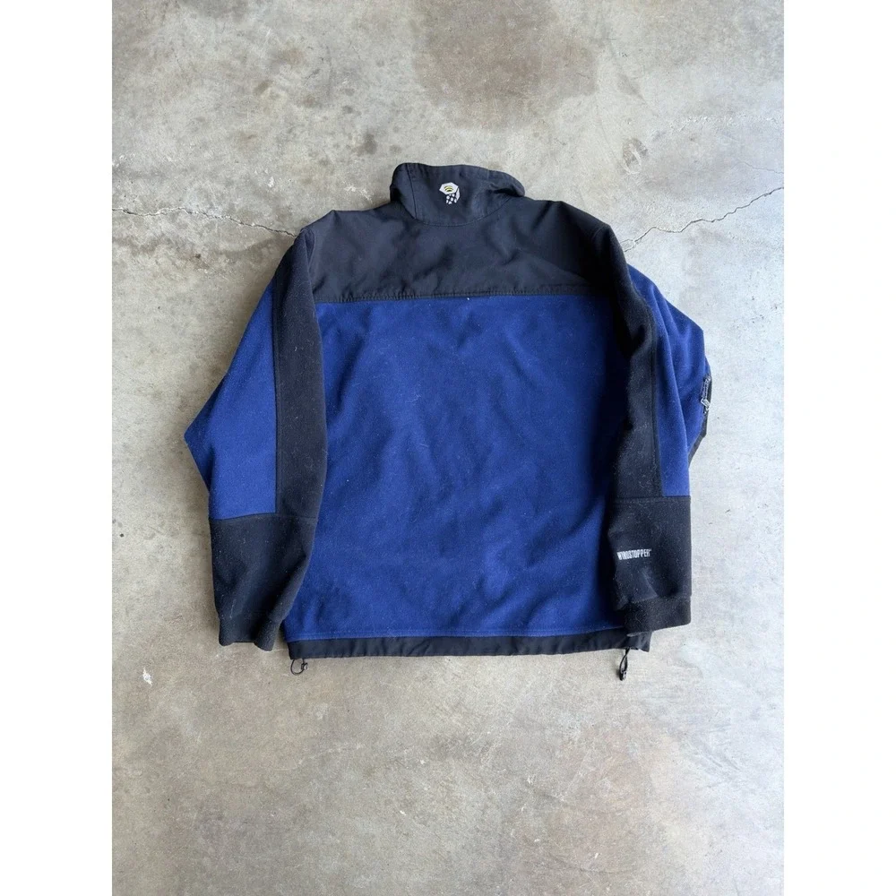 Mountain Hardwear Jacket Mens Small Blue Fleece Windstopper Wind Breaker Coat